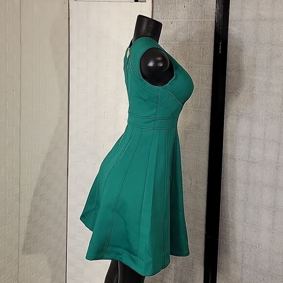 BRAND NEW CALVIN KLEIN V-NECK SLEEVELESS A-LINE STRETCH WOMEN"S DRESS - Picture 6 of 14